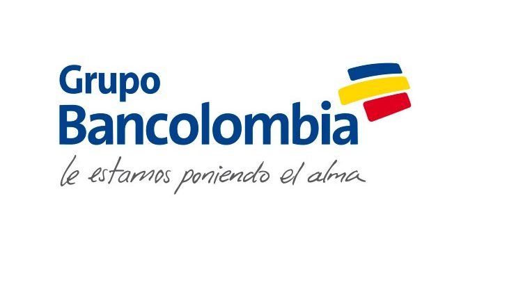 logo bancolombia raya roja