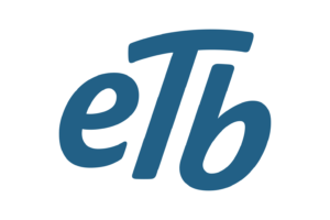 logo etb letras azules