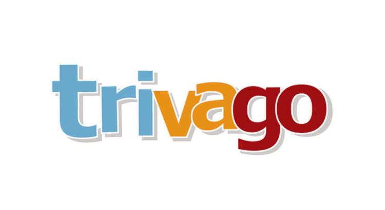 logo trivago letras diferente color