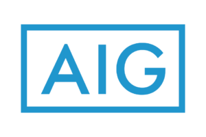 logo aig seguros bordes azules