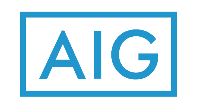 logo aig seguros bordes azules