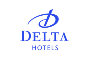 Logo azul hotel Delta