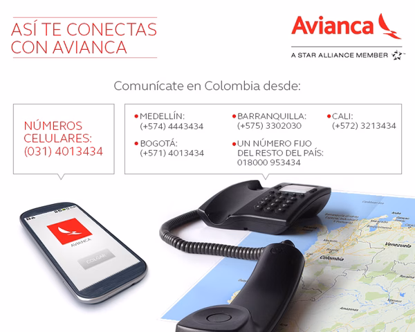 Avianca servicio al cliente: teléfonos y contacto oficial
