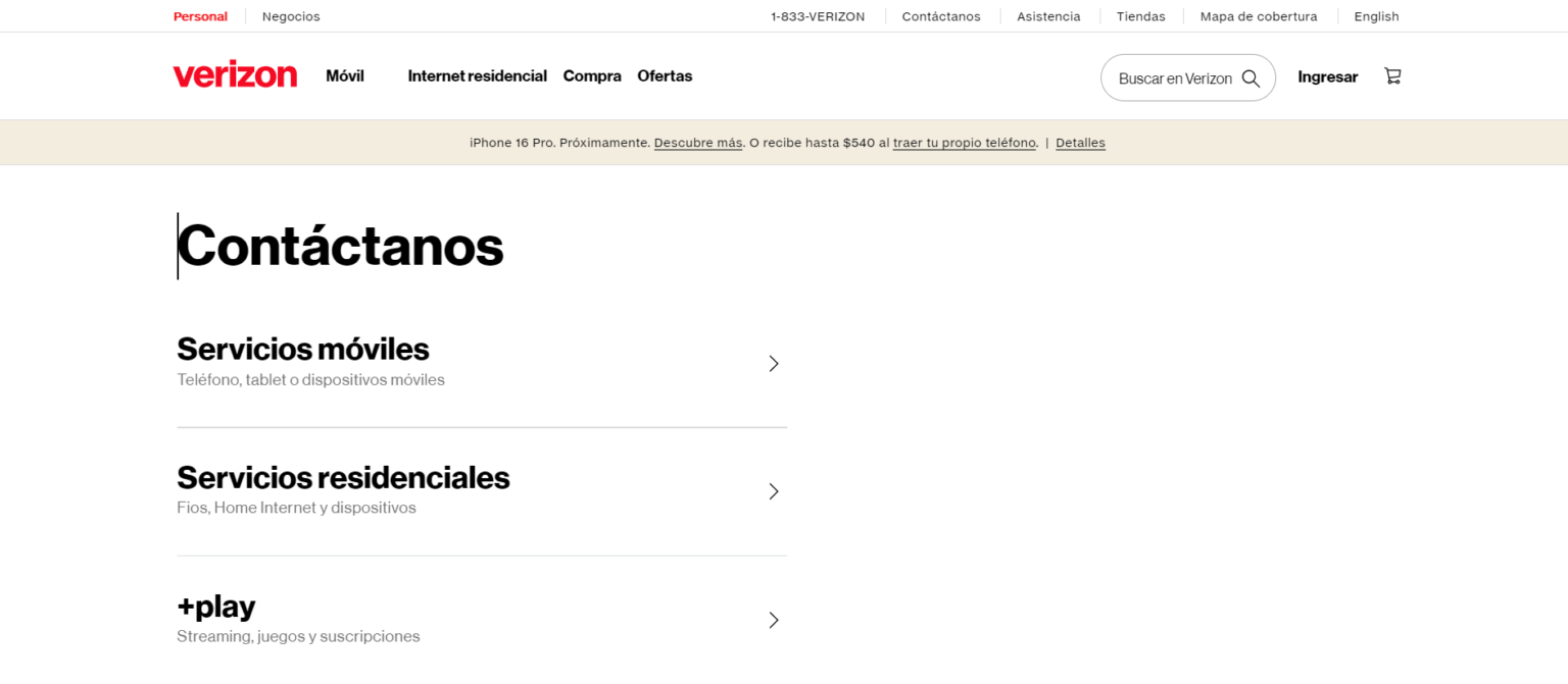 Verizon Servicio al Cliente 24 horas Teléfono, Chat para Quejas