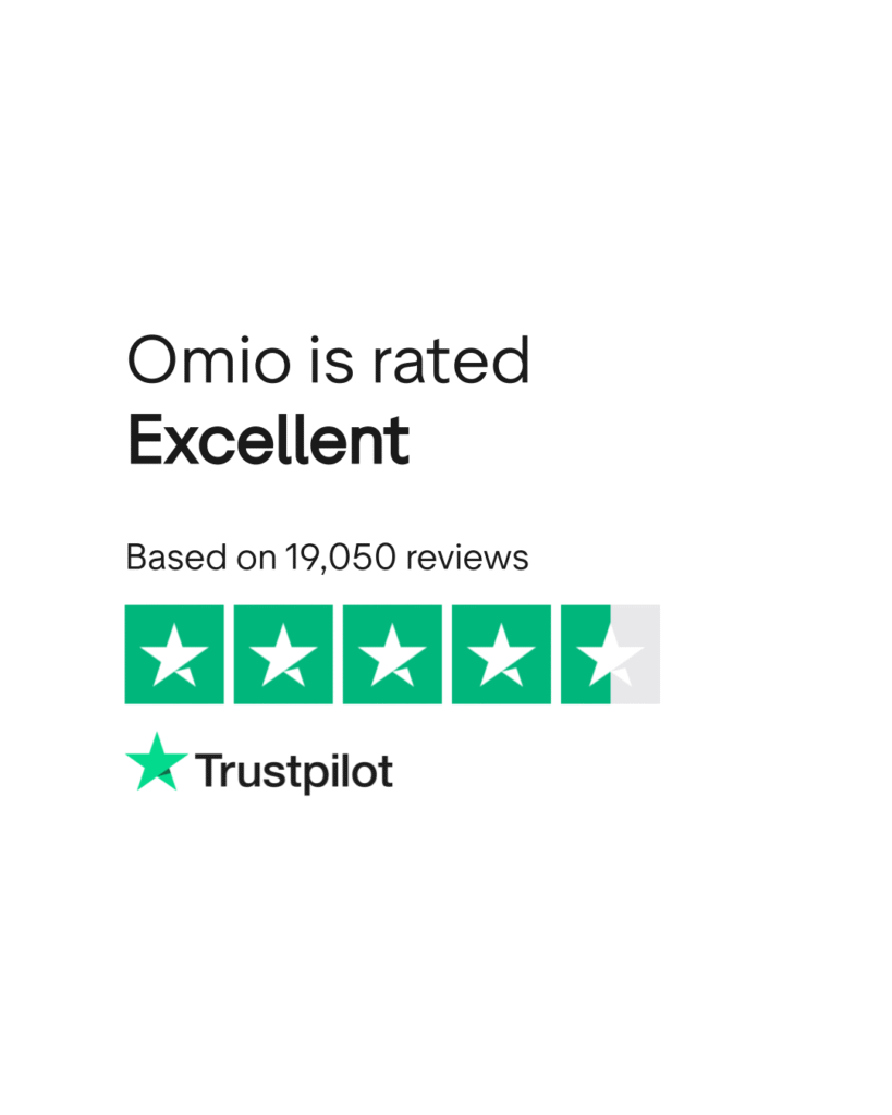Calificacion omio trustpilot excelente