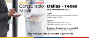 Consulado Móvil De Colombia En Dallas