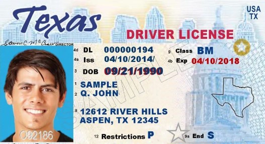 Oficina para sacar id en Austin TX