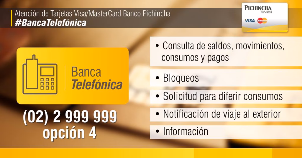 Teléfonos del Banco Pichincha por País (Ecuador, Colombia, España, EE.UU.)