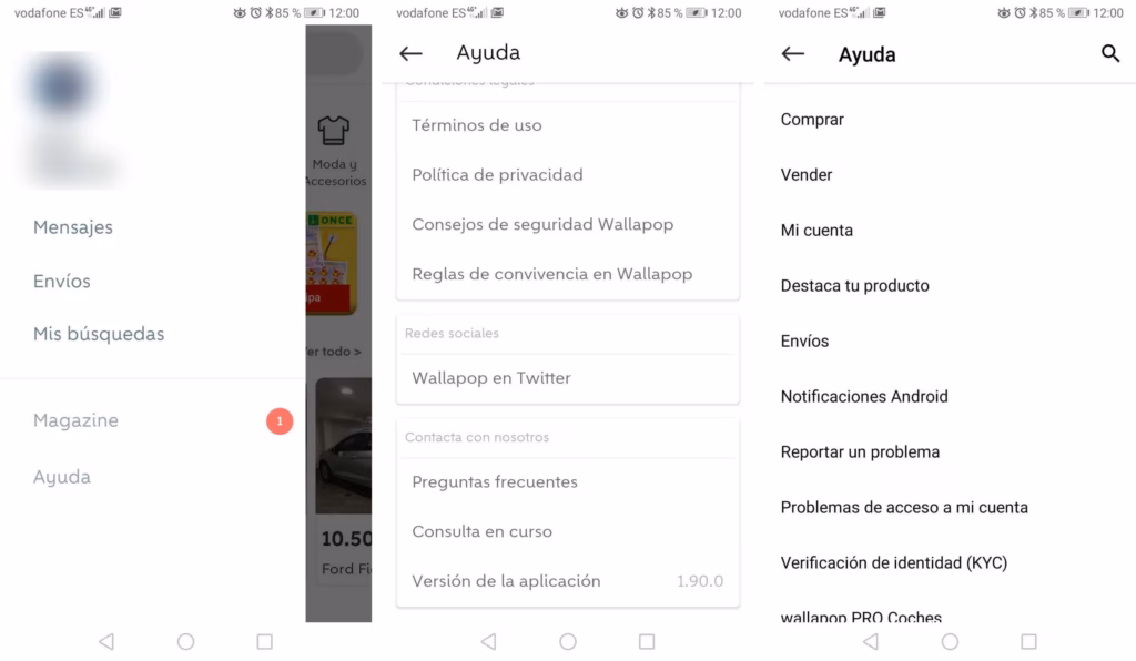 Contactar a Wallapop por pagos, devoluciones y reembolsos