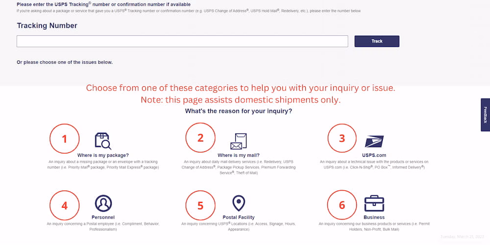 Atención al Cliente USPS en Español