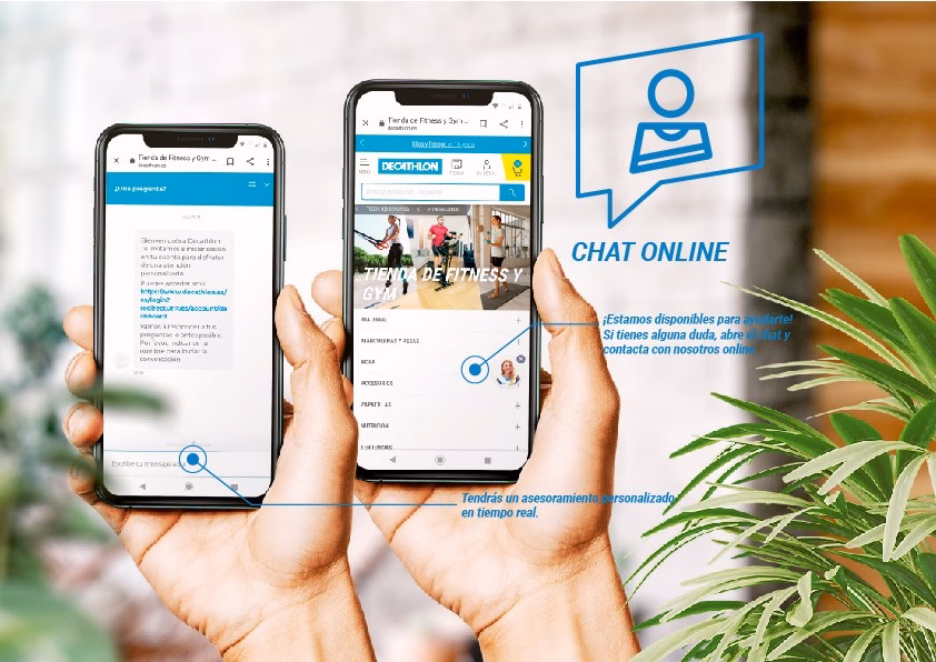 Chat, Email y Contacto Online Decathlon