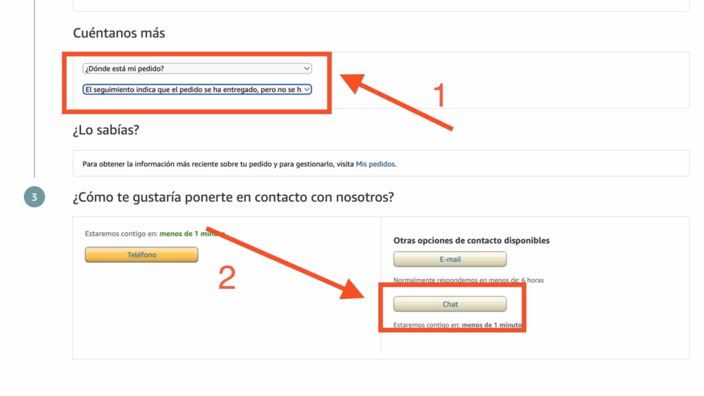 Pedido marcado como entregado y no llegó: qué hacer según Amazon