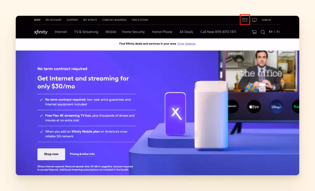 Atención al Cliente por Servicio Xfinity