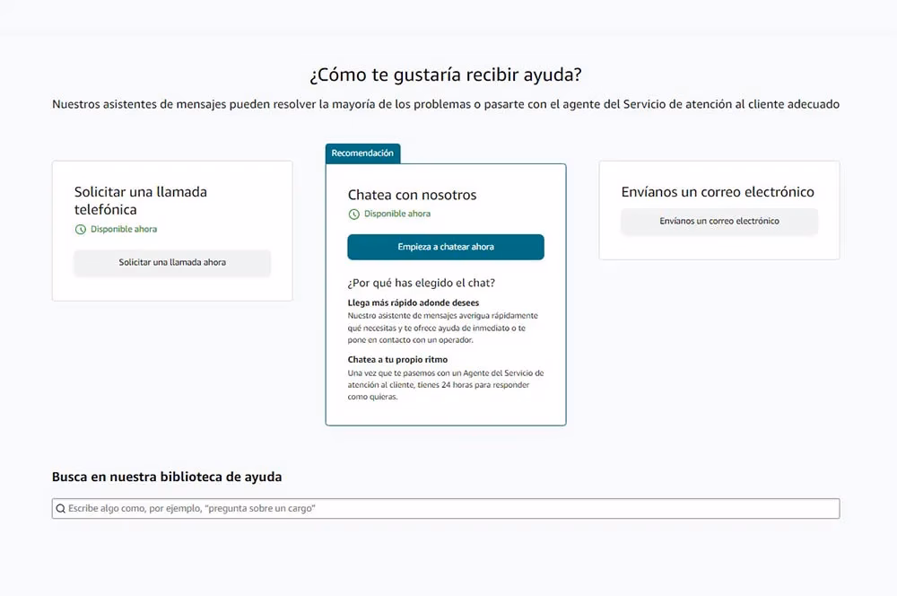 Cómo contactar soporte de Amazon por problemas de entrega
