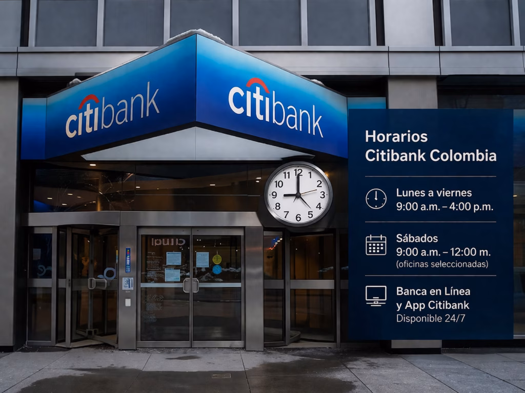 Horarios Citibank Colombia y Disponibilidad