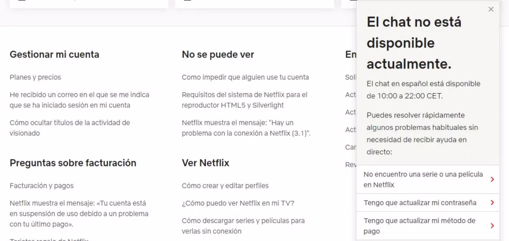 Cómo contactar Netflix rápido según tu problema