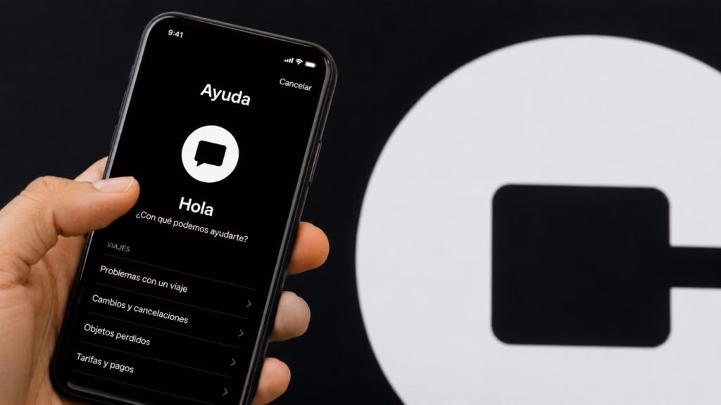 Uber ayuda conductor