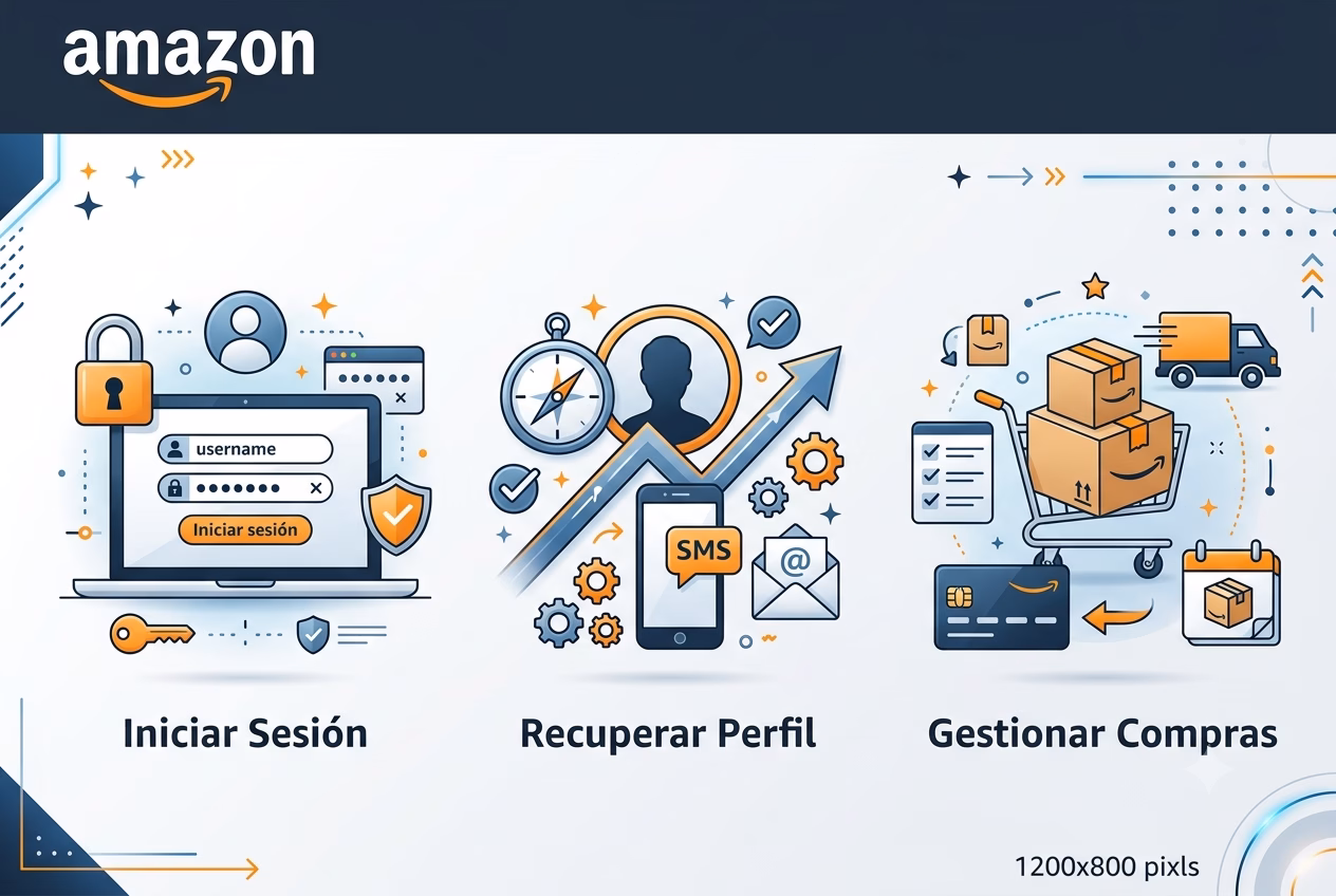 Cómo Iniciar Sesión, Recuperar tu Perfil y Gestionar tus Compras en Mi Cuenta Amazon