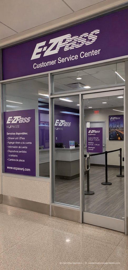 Fachada del Customer Service Center en el Aeropuerto de Newark