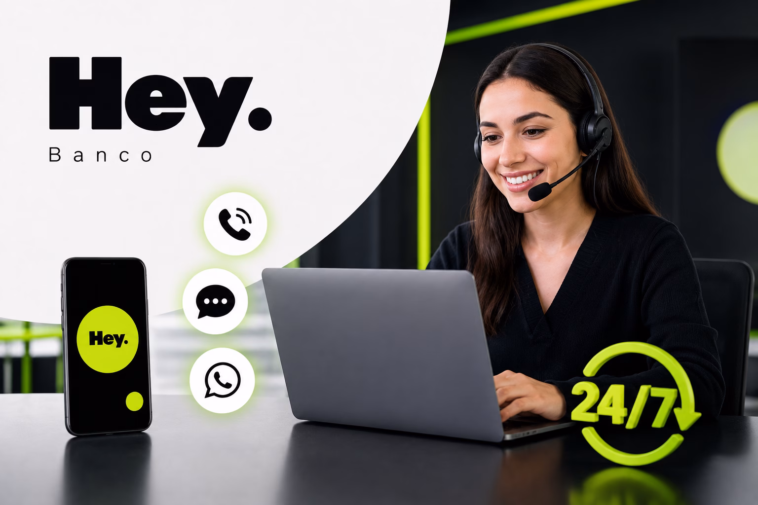 Teléfono Hey Banco atención a clientes: chat, whatsapp, soporte 24/7