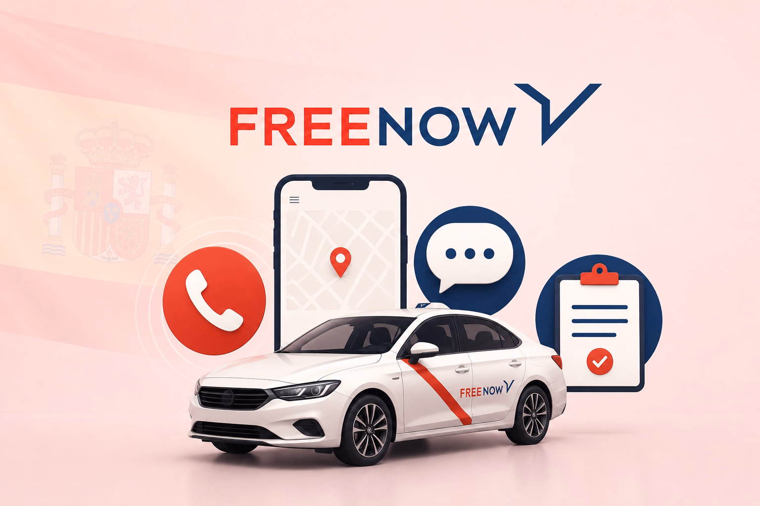 Free Now Teléfono, Chat in-App y Reclamaciones